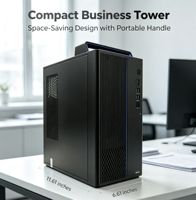Pembelian Grosir PC Bisnis Tower Hairuichuang Konfigurasi Khusus 16GB 256G SSD+1TB HDD Paket Lengkap Office