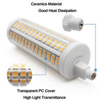 Ampoule LED R7S 20W SMD sans scintillement, type maïs, haute luminosité, dimmable, en aluminium, 6000K, certifiée RoHS CE, pour usage résidentiel, IRC 80
