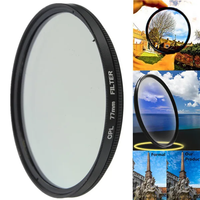 Filtre CPL d'objectif d'appareil photo Offre Spéciale 62/67/72/77/82mm pour objectif d'appareil photo reflex numérique Canon Nikon