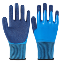 Gants en latex double couche avec paume en mousse gaufrée, résistants aux déchirures, résistants à l'usure, imperméables, pour usage intensif