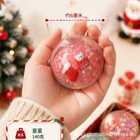 Nouvelle boule anti-stress de Noël faite à la main, cadeau magique malléable, boule artisanale pour la réduction du stress, décompression par couches