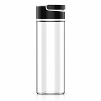 Bouteille d'eau en plastique Tritan transparente de 700 ml (24 oz) avec logo personnalisé, bouchon à vis et poignée, pour la gym, vente en gros, approvisionnement en vrac