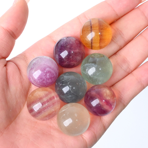 Wholesale Bulk 2 cm Mini Polished Natural Stone <b>Ball</b> Candy Fluorite <b>Ball</b> <b>Crystal</b> Sphere - Product Image 1
