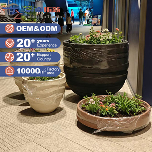 Pots de fleurs en pierre personnalisés OEM pour jardins botaniques et projets d'ingénierie municipale à grande échelle - Product Image 6