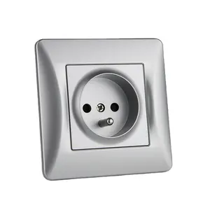Good Quality Flush Mounted Popular Factory EU Standard Plastic European French EU Electrical Wall Electric Sockets for home