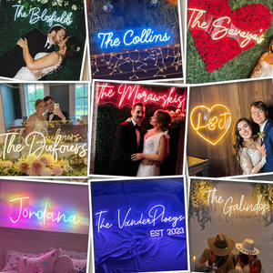 맞춤형 LED 네온사인 로고, 야외 광고 바 파티 장식용 벽걸이 네온 라이트 - Product Image 3