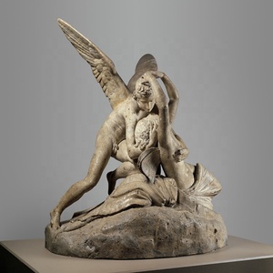 Statua in marmo di Psiche e Cupido che si bacia in vendita, statue in marmo a grandezza naturale - Product Image 4