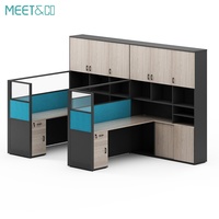 Escritorio Ejecutivo Moderno Personalizado de MDF y Melamina con Marco de Aluminio, Gestión de Cables, Oficina en Casa, Taller, Estación de Trabajo Modular en Cubículo