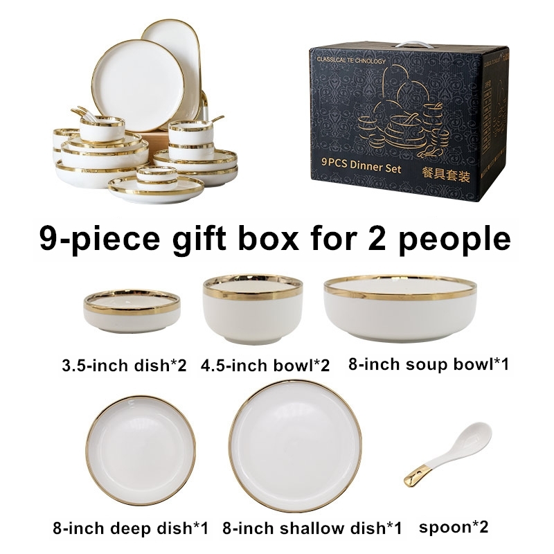 Set da 9 pezzi per 2 persone