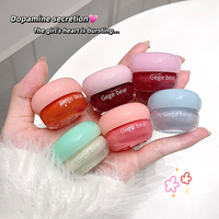 GegeBear Lipgloss Tahan Air Berkualitas Tinggi, Pelembap, Ringan, Lembut, dan Berwarna-warni dengan Hyaluronic Acid