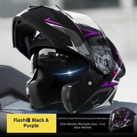 Casque de moto modulaire Flip Predator, double anti-buée, étanche, antibruit, coque ABS légère, toutes saisons