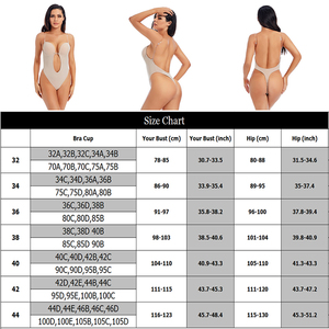 Deep V-Neck U Plunge Thong Corset Bodysuit Shapewear Push up <strong>Bras</strong> for Women Body Shaper Invisible Backless <strong>Bra</strong> <strong>Low</strong> <strong>Back</strong> Dress - Product Image 6