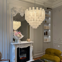 Lustre en cristal de verre de Murano de style français, type branche, LED, fabriqué à la main, vente directe d'usine, éclairage transfrontalier