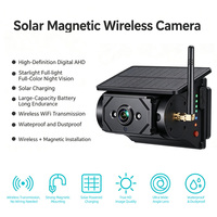 Enregistreur de surveillance de véhicule sans fil à énergie solaire avec caméra de recul haute définition et avertissement BSD