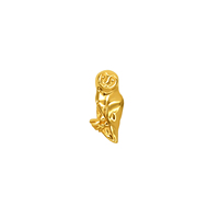 Lotus En Gros 14K 18K Or Massif Champignon Fin Chanceux Nuage Oiseau Fileté Interne Dos Plat Goujons Boucles D'oreilles Piercing Bijoux