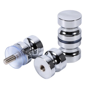 1.1" Dia Single Glass <strong>Door</strong> <strong>Knob</strong> Bathroom Shower Cabinet Handle W/ Screw - Product Image 1