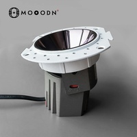 Nouveau design éclairage intérieur 7W 10W 12W 20W 25W couleur blanche 25 réglable anti-éblouissement sans garniture encastré led downlight pour hôtel