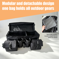 Bolsa de Almacenamiento Trasera para ATV, Resistente, con Correa Reflectante, Base Acolchada, Impermeable, Ligera, de Material Oxford
