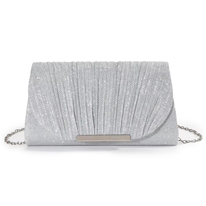 Sac de soirée carré de luxe personnalisé pour femme, à sequins, noir, à bandoulière, pour mariage et banquets – Vente en gros Bell - Product Image 2