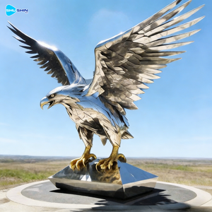 Scultura d'<span class=keywords><strong>Aquila</strong></span> in Acciaio Inox Saldato ed Elettroplaccato, <span class=keywords><strong>Forma</strong></span> Personalizzata, Arte da Esterno, Oggetto da Collezione - Product Image 5