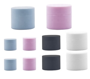 Factory Direct <b>Empty</b> Round Cream Container 20g 30g 50g Wide Mouth Pet Plastic Frosted Cosmetic <b>Jars</b> With Lid - Product Image 1