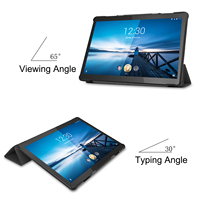 Étui de tablette intelligent à trois volets, résistant aux chutes, simple et élégant, avec support, 10,1 pouces, en cuir PU, protection parfaite, TAB M10 FHD REL TB-X605LC