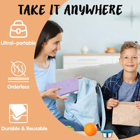 Assiette à dîner divisée en acier inoxydable hermétique à bas prix raisonnable avec couvercles