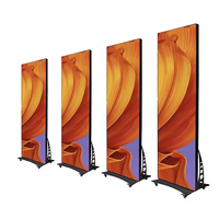 Écran LED portable pliable Yake Gob P1.2 P1.5 P1.8 P2.5, Totem d'affichage numérique intérieur, Écran LED pliable, Mur vidéo