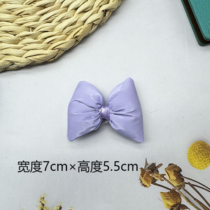 Bolso de cintura acolchado de cuero colorido con lazo, funda para teléfono DIY, accesorio para el cabello, decoración moderna para zapatos y bolsos, piezas de accesorios - Product Image 4