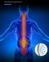 Venta al por mayor soporte Lumbar faja descompresión dolor elástico espalda banda cintura soporte espalda cinturón de soporte con correa para el hombro