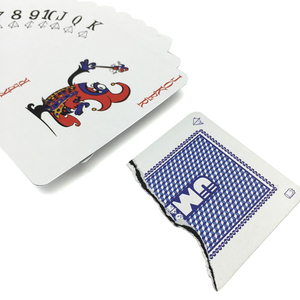 Diseño personalizado para naipes de Casino 300gsm 310gsm Material de papel de Arte de lino de aire alemán - Product Image 4