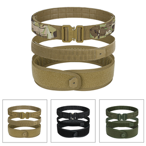 Cinturón táctico de poliéster grueso de camuflaje, fabricado en fábrica, de liberación rápida para hombre, con hebilla de plástico. - Product Image 6