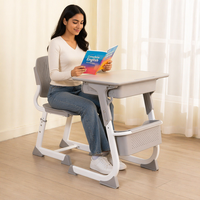 Table d'étude ergonomique pas chère, ensemble table et chaise pour enfants, bureaux d'école réglables, bureau et chaise individuels pour l'école