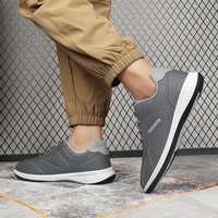 Chaussures de marche décontractées pour hommes, automne, sport, antidérapantes, légères, dessus en PU, doublure en mesh, imperméables, respirantes, confortables