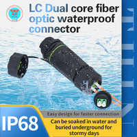 Connecteur rapide multimode LC APC UPC audio et vidéo IP68 en nylon, étanche, à raccordement mécanique rapide, pour FTTH, mini 50-55 mm