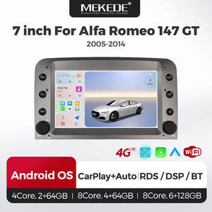 Navifly Système Android le plus récent Écran 1024*600 4 cœurs Lecteur de navigation automobile Car-Play Androit Auto pour Alfa Romeo 147 GT 2005-2014 - Product Image 1