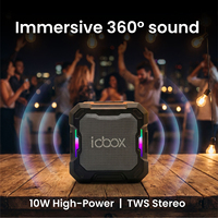 Haut-parleur sans fil subwoofer 2026 à succès avec lumière LED RGB, support intégré, micro intégré, Bluetooth 5.4, étanche IPX5, 5-10W, pour la maison, les fêtes et l'ordinateur