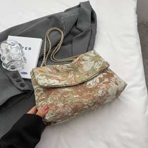 Bolso de Hombro de Lujo para <span class=keywords><strong>Mujer</strong></span>, Diseño de Pintura al Óleo, Bolso de Compras de Lona con Forro de Poliéster y Cierre, Modelo Jardín Secreto - Product Image 3