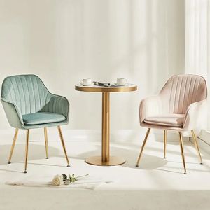 Luxury Nordic Design Indoor Home Furniture Upholstered Fabric Metal Legs Dining <b>Chair</b> <b>for</b> <b>Sale</b> - Product Image 5