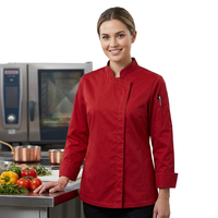 Uniforme de café 100% coton à manches longues respirant pour le personnel de café, restaurant, hôtel, fabricant OEM, vente en gros