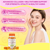 Complément Alimentaire OEM Marque Privée Collagène Biotine Gommes Éclaircissantes Peau Cheveux Ongles Antioxydant pour Adultes 60 Gommes