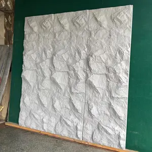 Painel de parede grande de pedra PU 3D de poliuretano 2400*600mm pedra cultural