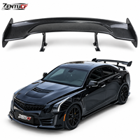 Aileron GT en fibre de carbone adapté aux Cadillac ATS 2014-2019, aileron de course en fibre de carbone de haute qualité modifié