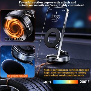 Magnetic Waterproof Grip <b>Car</b> Phone <b>Holder</b> with Vacuum Suction Foldable Design <b>for</b> Dashboard <b>for</b> - Product Image 4