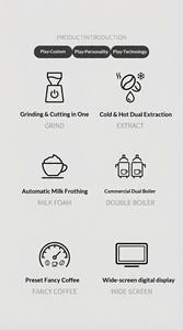 <span class=keywords><strong>Cafetera</strong></span> Semiautomática de Acero Inoxidable Cepillado, Gran Capacidad de 40 Oz, Presión de Bomba de 20 Bares, Conexión Directa, 1 Año de Garantía, Uso Doméstico - Product Image 5