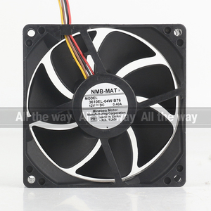 Mới Ban Đầu Nmb 5V 24V 48V <span class=keywords><strong>DC</strong></span> 12V 0.40A <span class=keywords><strong>AC</strong></span> EC 9025 90x90x25mm 9Cm Máy Photocopy Khung Máy Chủ Bóng 4 Dây 3610el-04wb76 Quạt Làm Mát - Product Image 4