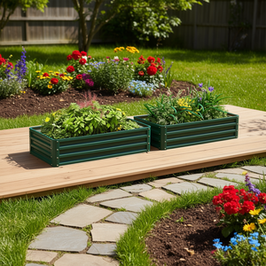 Maceta rectangular de PP para jardín Db Garden, macetas para exteriores ecológicas para flores y plantas verdes - Product Image 2