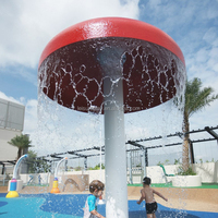 Fontaine à eau en forme de champignon, aire de jeux aquatique, équipement de jeu aquatique pour enfants, aire de jeux aquatique extérieure pour parc d'attractions