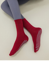Chaussettes de sport antidérapantes et anti-friction en polyester tricoté fin de haute qualité pour le yoga, le Pilates et le fitness en intérieur