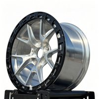 Jantes de voiture universelles en aluminium forgé 6061 chromé, concaves, avec beadlock, 17-21 pouces, 5x112 5x120, sur mesure